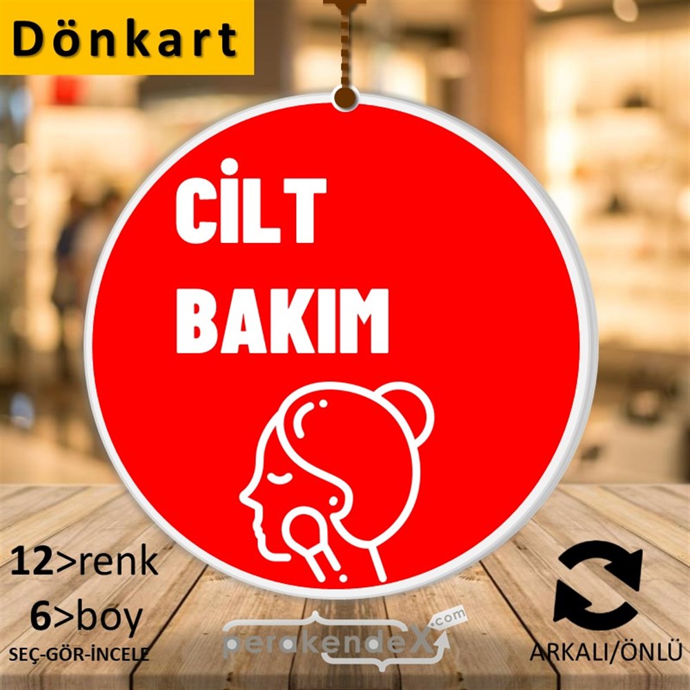 Cilt Bakım Ürün Çeşitleri DÖNKART -oval,çift yön baskıdön-kart