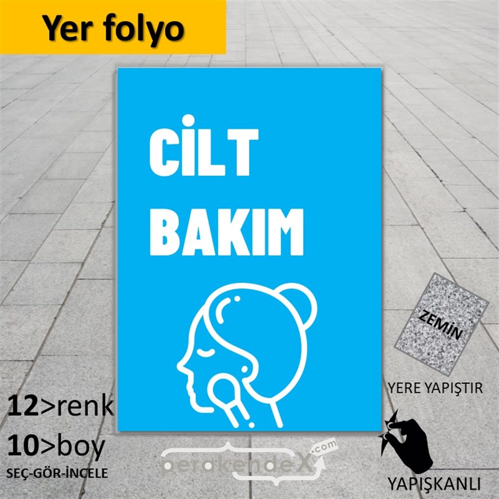 Cilt Bakım Ürün Çeşitleri YER - ZEMİN FOLYO,  VİNİL -dikdörtgen,tek yön baskıyer - zemin folyo,  vinil