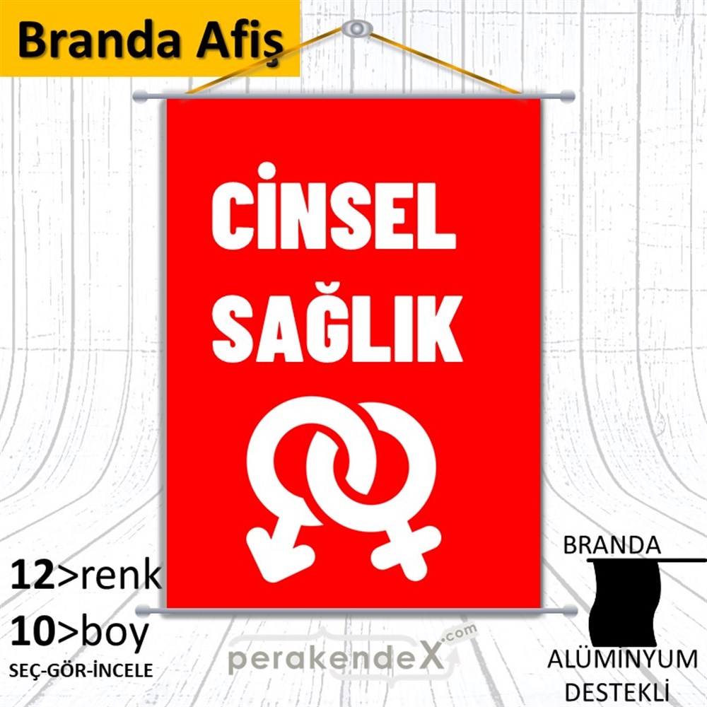 Cinsel Sağlık Ürün Çeşitleri BRANDA POSTER,  AFİŞ -dikdörtgen,tek yön baskıbranda poster,  afiş