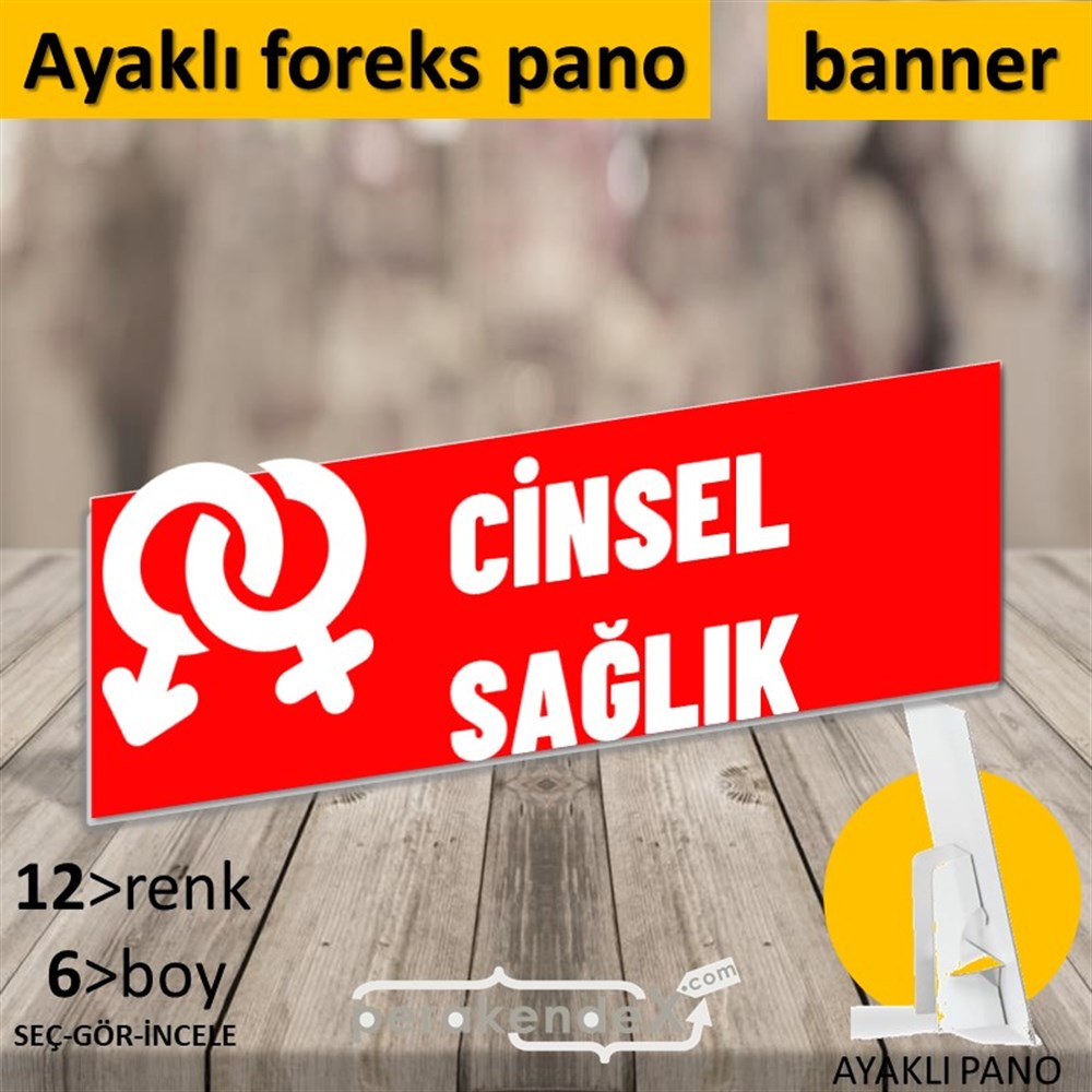 Cinsel Sağlık Ürün Çeşitleri KARTON AYAKLI POSTER,  PANO (BANNER) -dikdörtgen,tek yön baskıkarton ayaklı poster,  pano