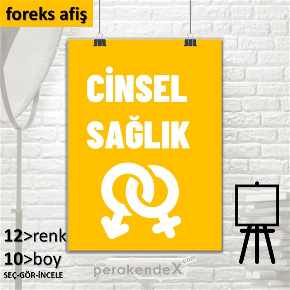Cinsel Sağlık Ürün Çeşitleri SERT PLASTİK POSTER,  AFİŞ -dikdörtgen,tek yön baskısert plastik poster,  afiş