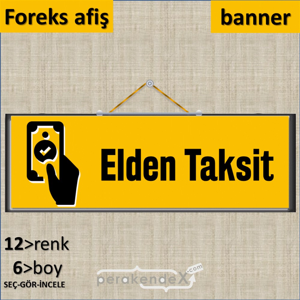 Elden Taksit Yapılır SERT PLASTİK POSTER,  AFİŞ (BANNER) -dikdörtgen,tek yön baskı