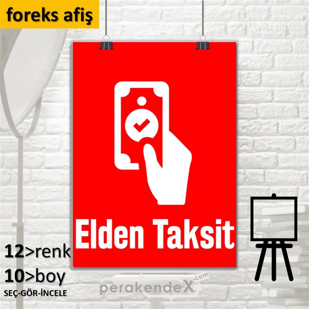 Elden Taksit Yapılır SERT PLASTİK POSTER,  AFİŞ -dikdörtgen,tek yön baskı