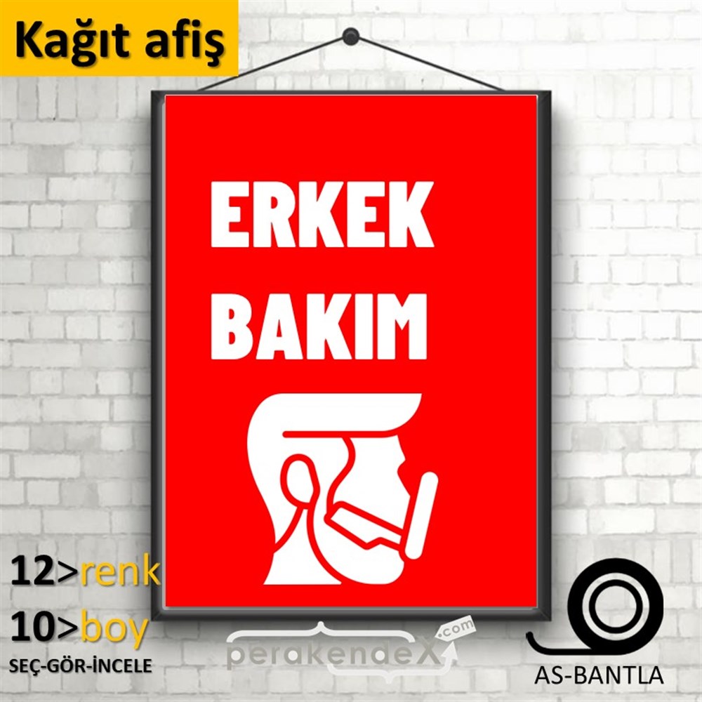 Erkek Bakım Ürün Çeşitleri KAĞIT POSTER,  AFİŞ -dikdörtgen,tek yön baskıkağıt poster,  afiş