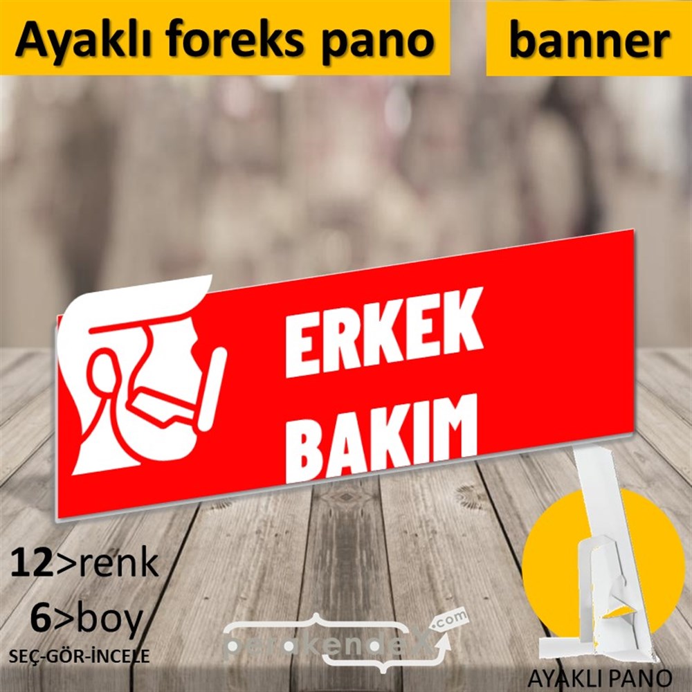 Erkek Bakım Ürün Çeşitleri KARTON AYAKLI POSTER,  PANO (BANNER) -dikdörtgen,tek yön baskıkarton ayaklı poster,  pano