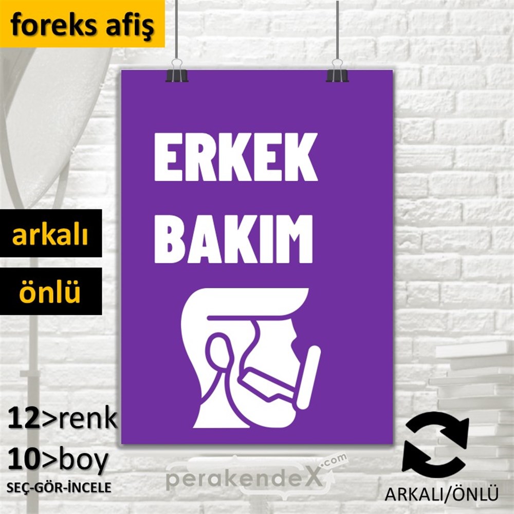 Erkek Bakım Ürün Çeşitleri SERT PLASTİK POSTER,  AFİŞ -dikdörtgen,çift yön baskısert plastik poster,  afiş