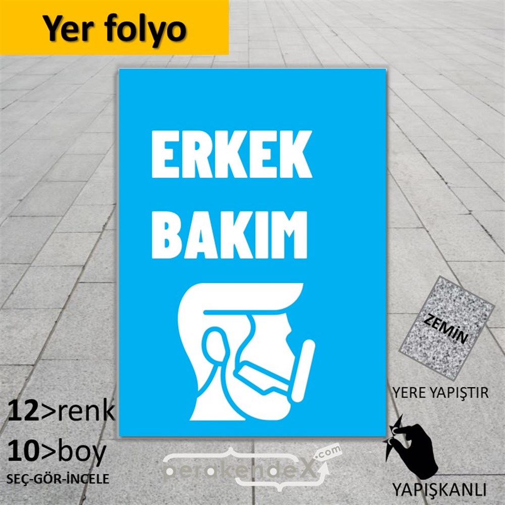 Erkek Bakım Ürün Çeşitleri YER - ZEMİN FOLYO,  VİNİL -dikdörtgen,tek yön baskıyer - zemin folyo,  vinil