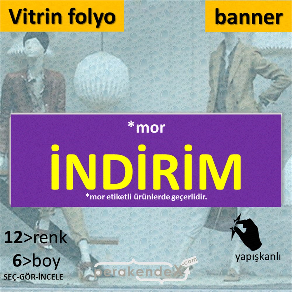 etiket rengine göre indirim CAMA YAPIŞAN FOLYO BANNER -dikdörtgen,tek yön baskı
