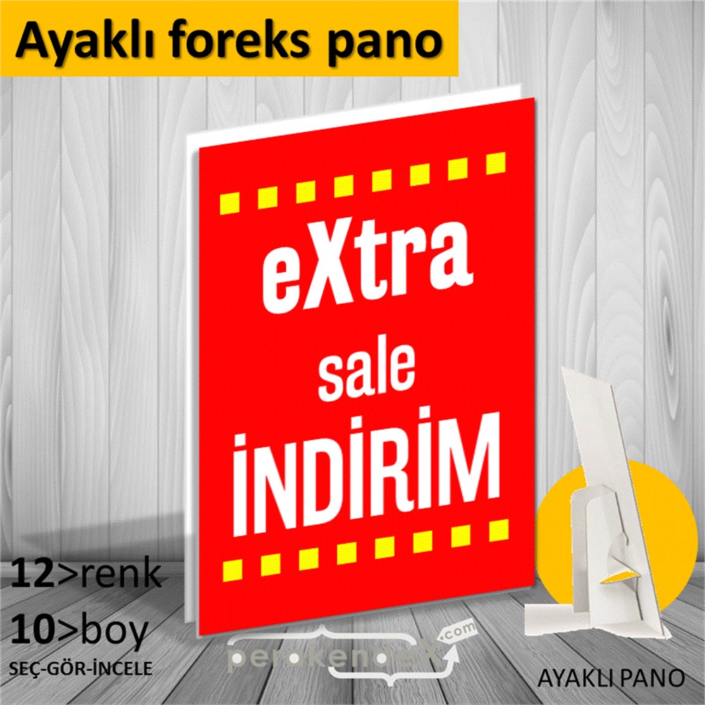 extra sale indirim AYAKLI REKLAM PANOSU -dikdörtgen,tek yön baskı