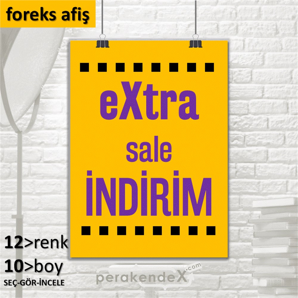 extra sale indirim SERT PLASTİK POSTER -dikdörtgen,tek yön baskı