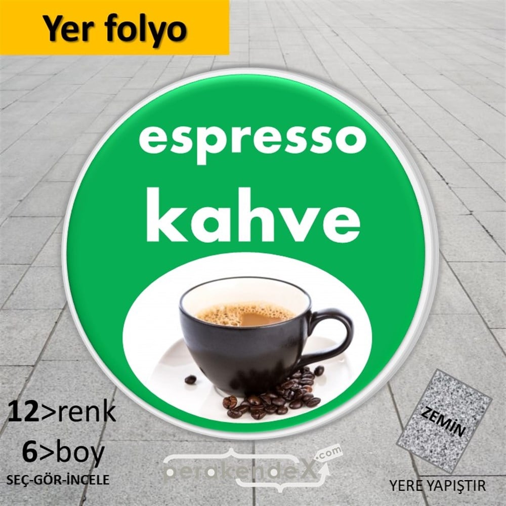 Filtre Kahve (Resimli) YER - ZEMİN FOLYO,  VİNİL -oval,tek yön baskıyer - zemin folyo,  vinil