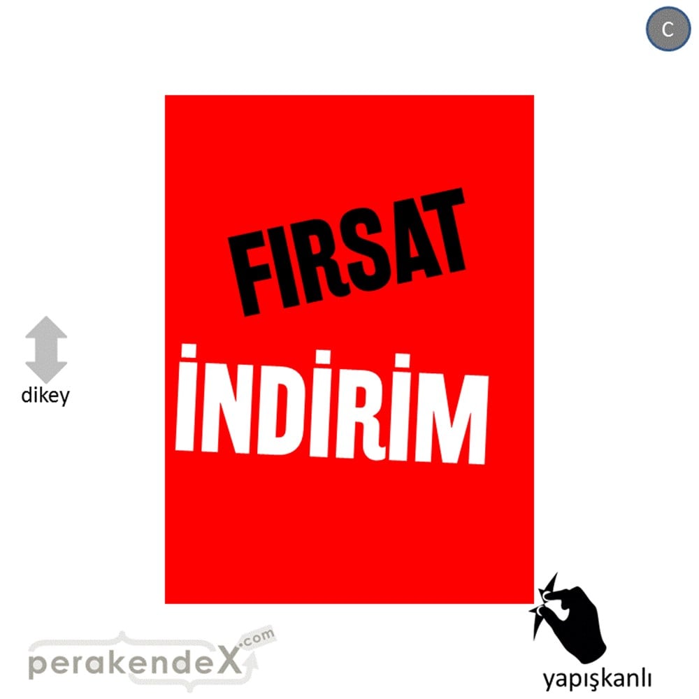 fırsat indirim CAMA YAPIŞAN FOLYO -dikdörtgen,tek yön baskı