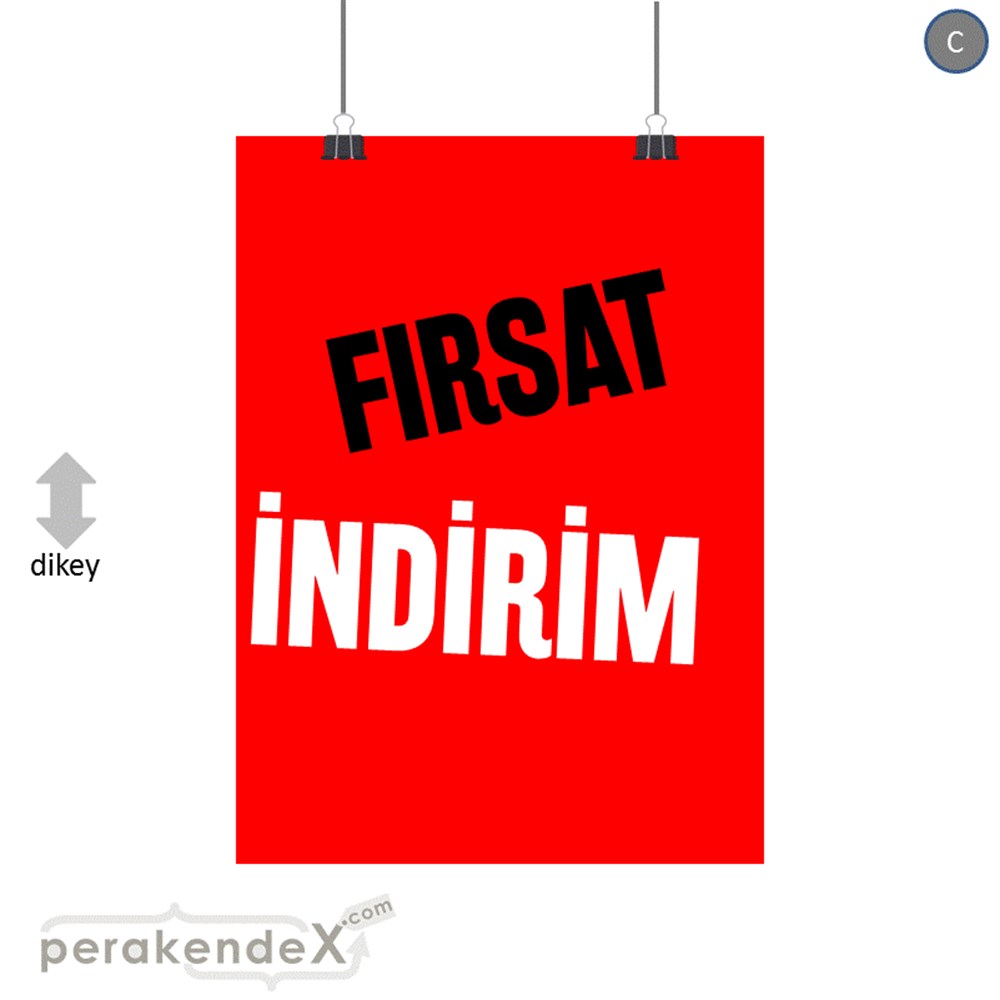 fırsat indirim SERT PLASTİK POSTER -dikdörtgen,tek yön baskı