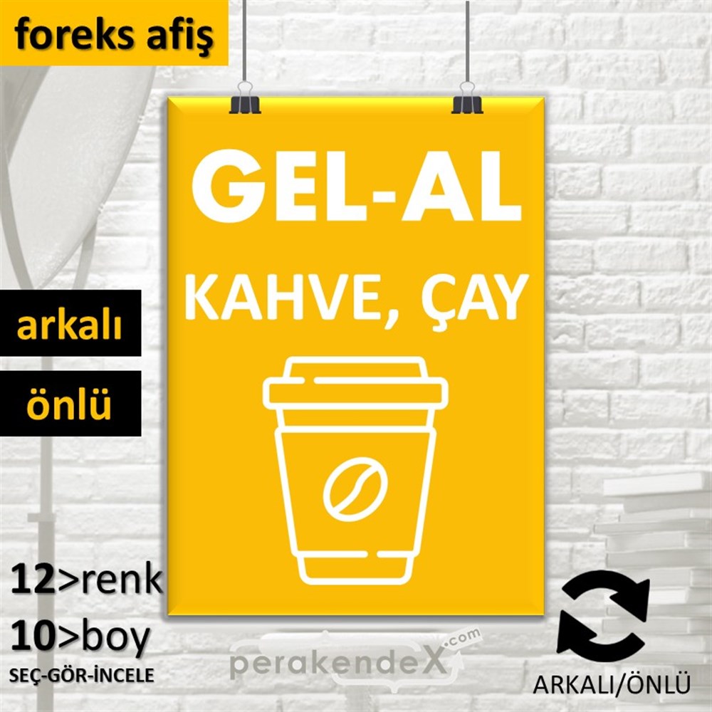 Gel Al Servis SERT PLASTİK POSTER,  AFİŞ -dikdörtgen,çift yön baskısert plastik poster,  afiş