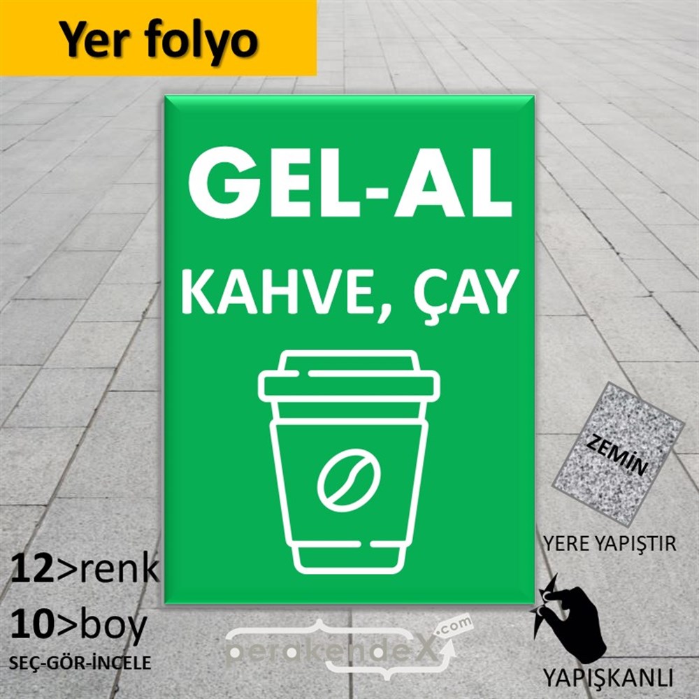 Gel Al Servis YER - ZEMİN FOLYO,  VİNİL -dikdörtgen,tek yön baskıyer - zemin folyo,  vinil