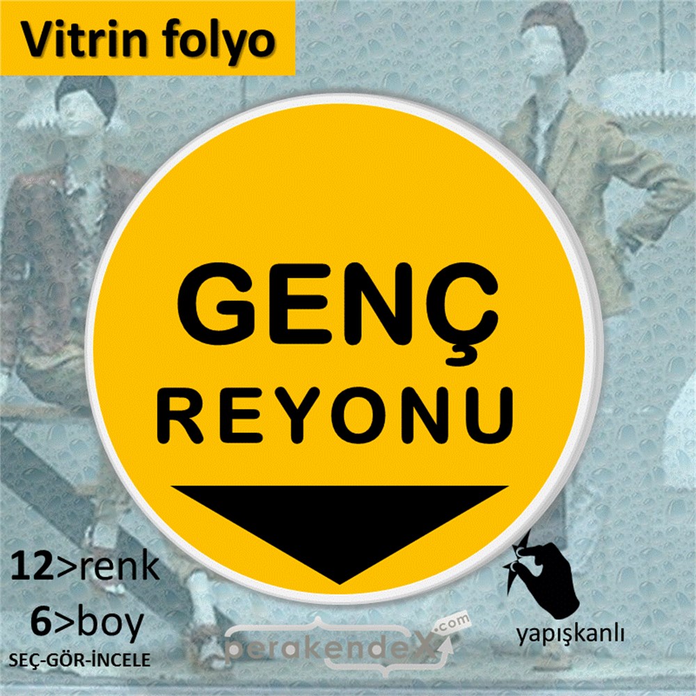 genç reyonu yönlendirme CAMA YAPIŞAN FOLYO -oval,tek yön baskı
