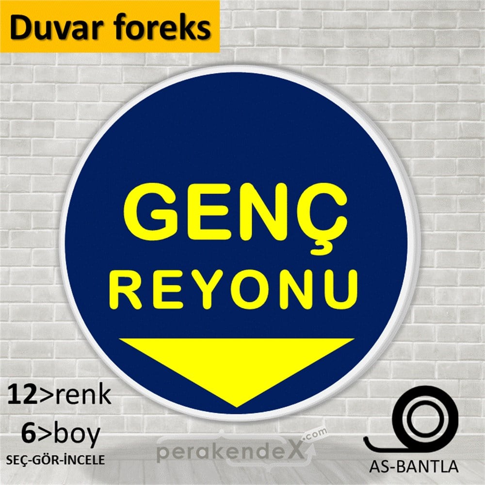 genç reyonu yönlendirme SERT PLASTİK POSTER -oval,tek yön baskı