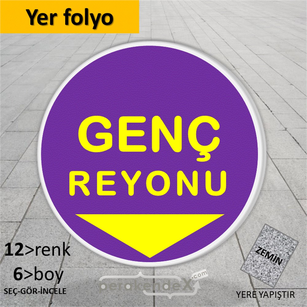 genç reyonu yönlendirme YER ZEMİNE YAPIŞIR -oval,tek yön baskı