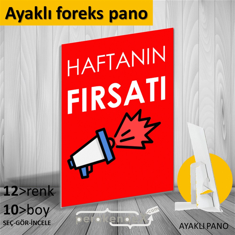 Haftanın Fırsatı KARTON AYAKLI POSTER,  PANO -dikdörtgen,tek yön baskı