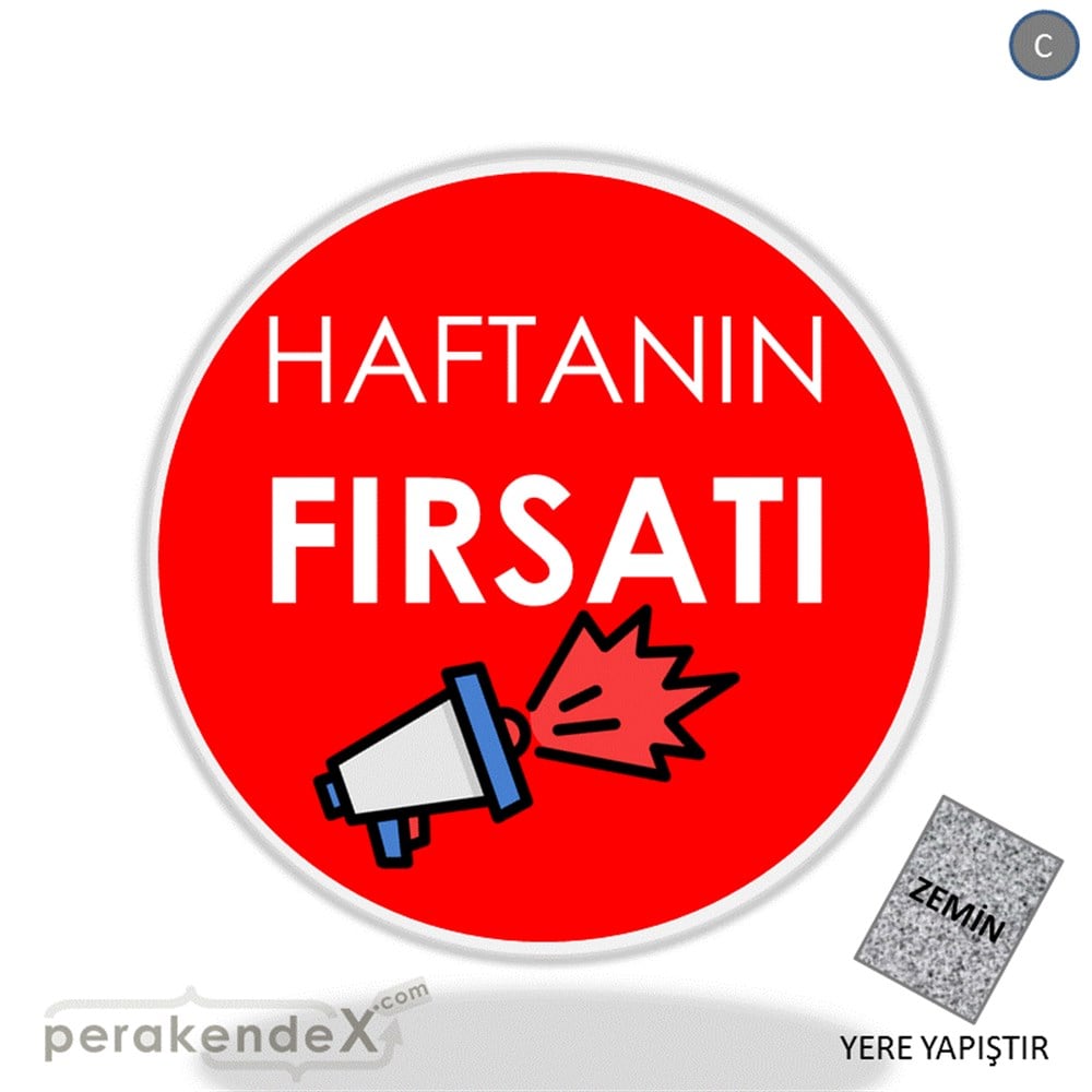 Haftanın Fırsatı YER - ZEMİN FOLYO,  VİNİL -oval,tek yön baskı