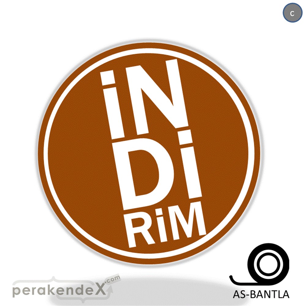 heceli indirim SERT PLASTİK POSTER -oval,tek yön baskı