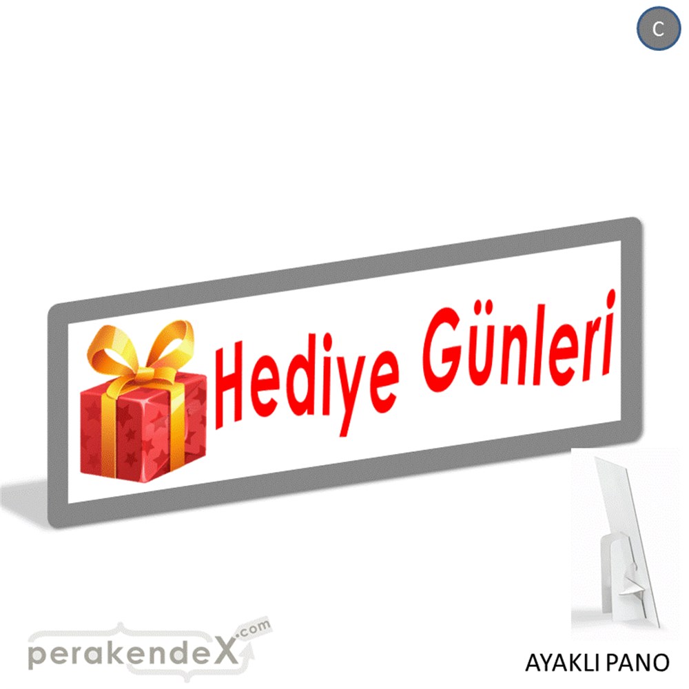 hediye günleri KARTON AYAKLI POSTER,  PANO (BANNER) -dikdörtgen,tek yön baskı