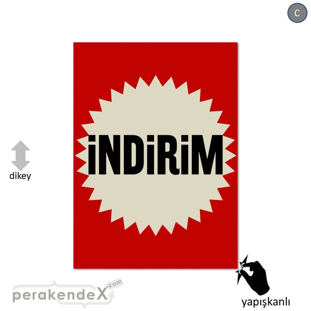 indirim CAMA YAPIŞAN FOLYO -dikdörtgen,tek yön baskı