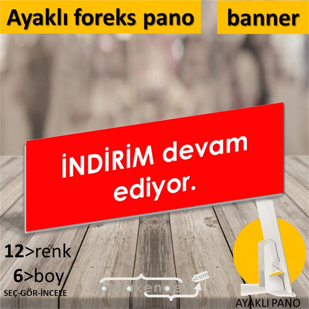indirim devam ediyor KARTON AYAKLI POSTER,  PANO (BANNER) -dikdörtgen,tek yön baskı