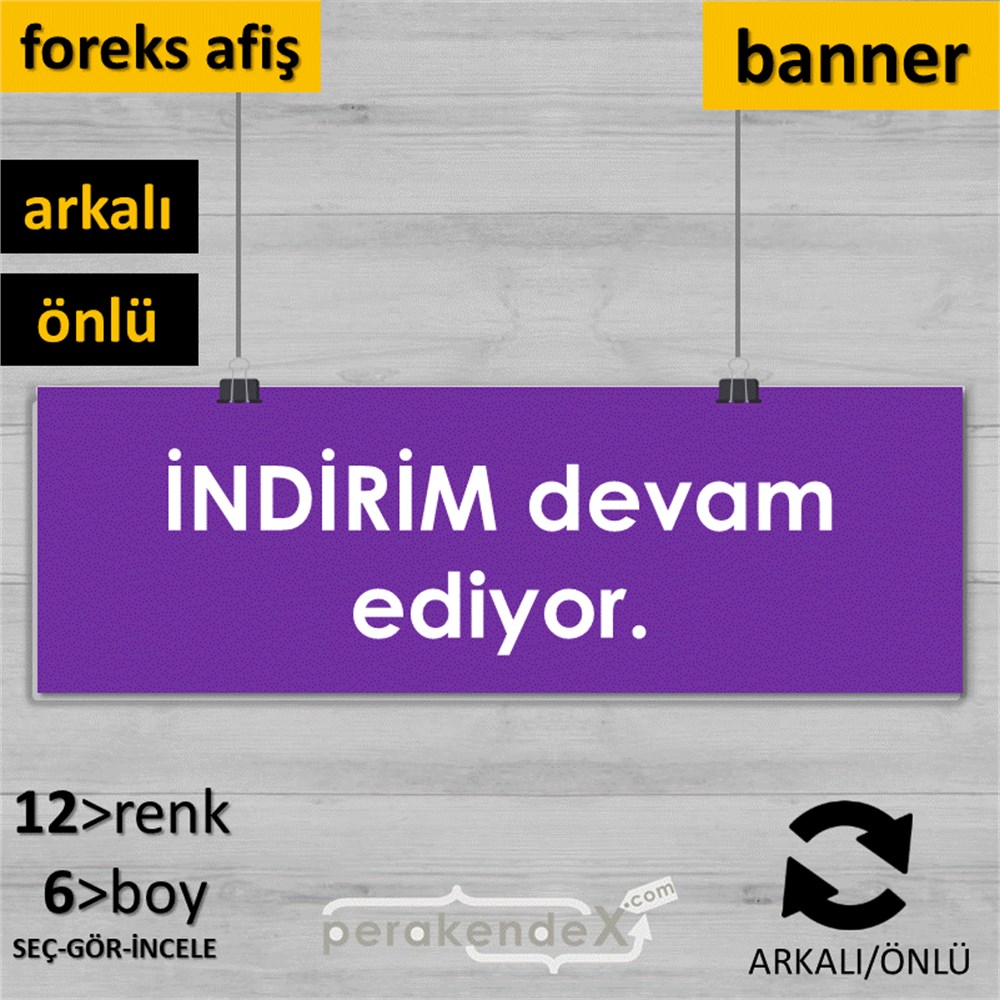 indirim devam ediyor SERT PLASTİK POSTER,  AFİŞ (BANNER) -dikdörtgen,çift yön baskı