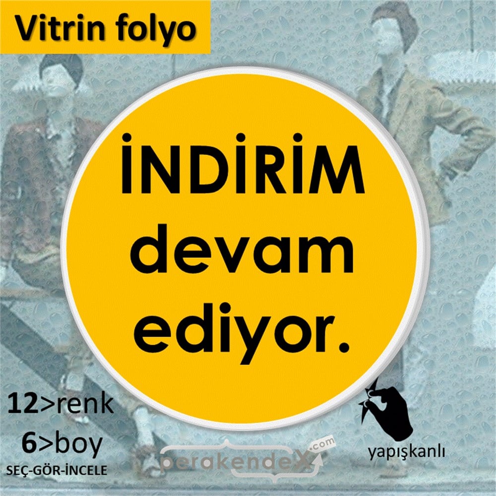 indirim devam ediyor VİTRİN - CAM FOLYO,  VİNİL -oval,tek yön baskı