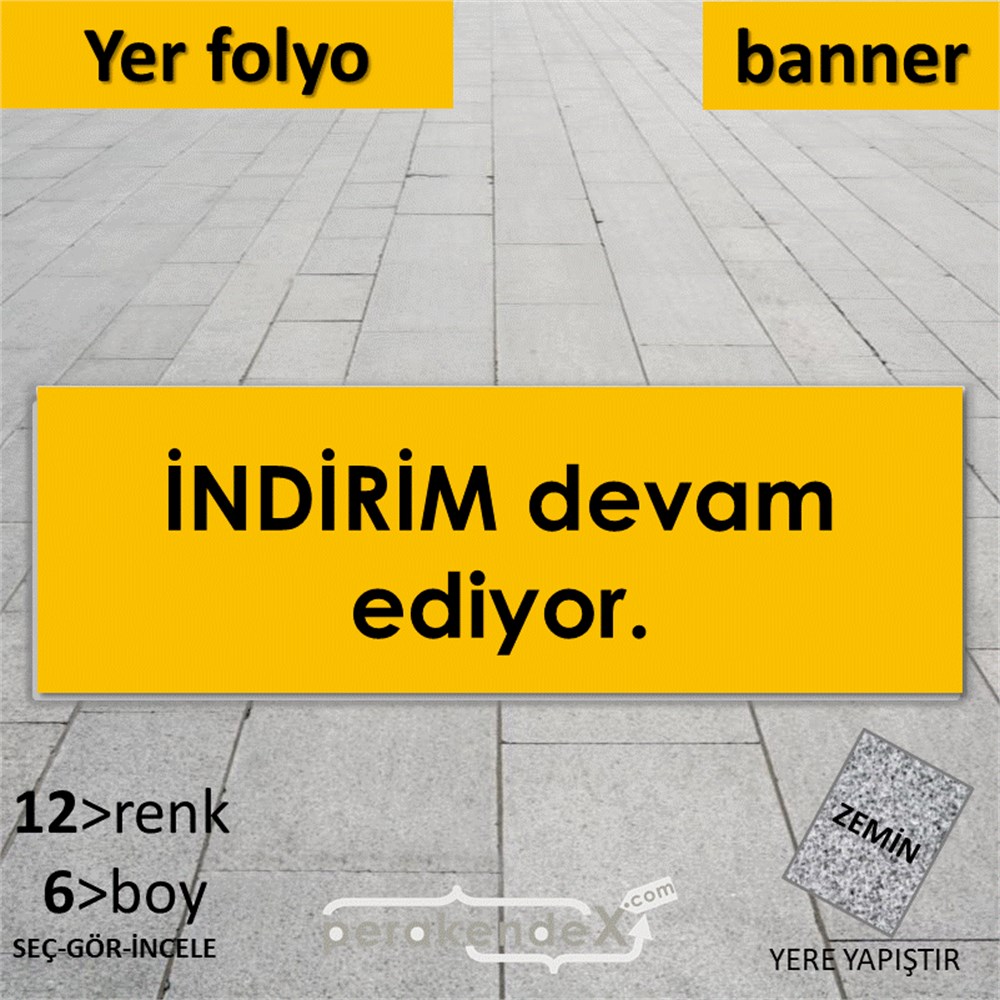 indirim devam ediyor YER - ZEMİN FOLYO,  VİNİL (BANNER) -dikdörtgen,tek yön baskı