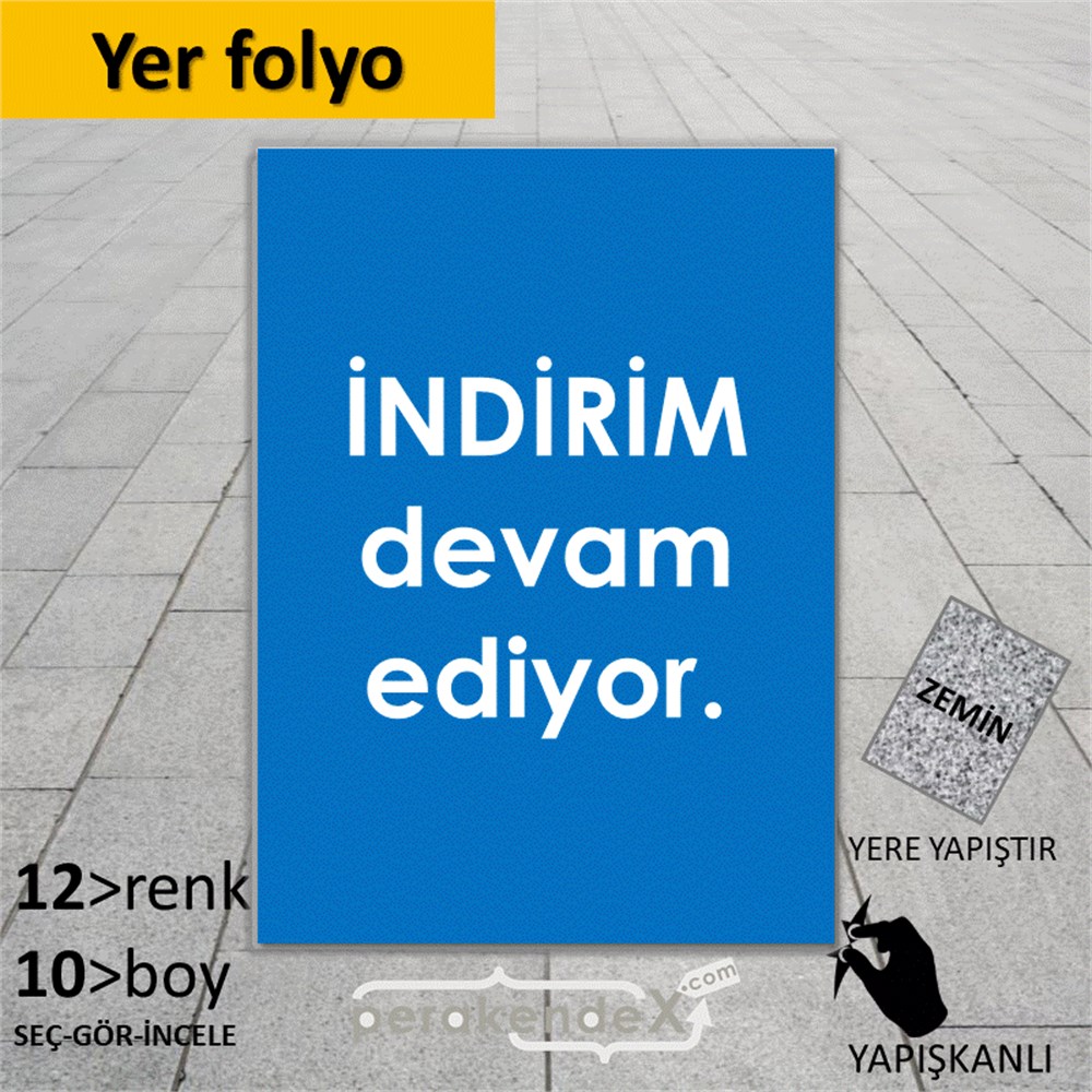 indirim devam ediyor YER - ZEMİN FOLYO,  VİNİL -dikdörtgen,tek yön baskı