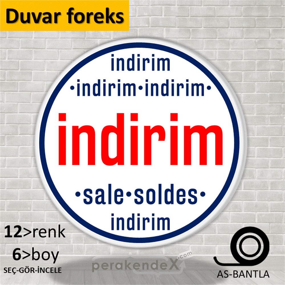indirim sale soldes SERT PLASTİK POSTER -oval,tek yön baskı