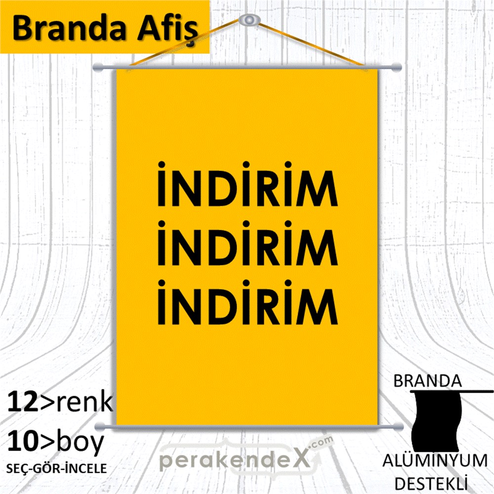 indirim (sıralı) BRANDA POSTER,  AFİŞ -dikdörtgen,tek yön baskı