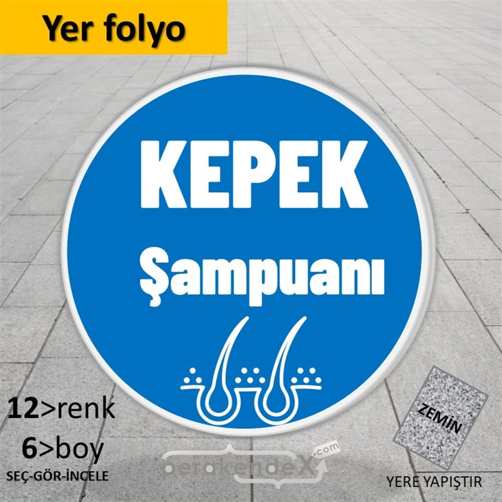 Kepek Şampuanı Çeşitleri YER - ZEMİN FOLYO,  VİNİL -oval,tek yön baskıyer - zemin folyo,  vinil