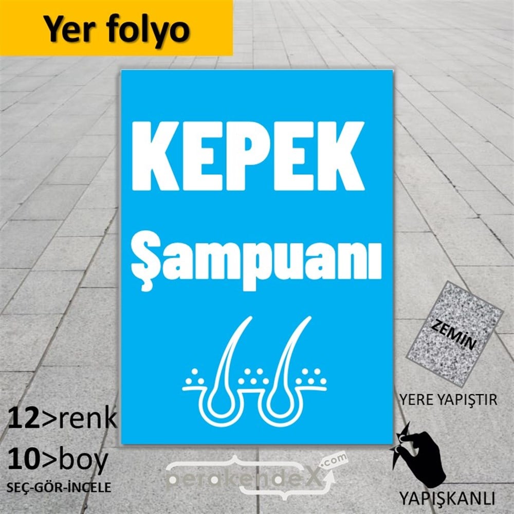 Kepek Şampuanı Çeşitleri YER - ZEMİN FOLYO,  VİNİL -dikdörtgen,tek yön baskıyer - zemin folyo,  vinil