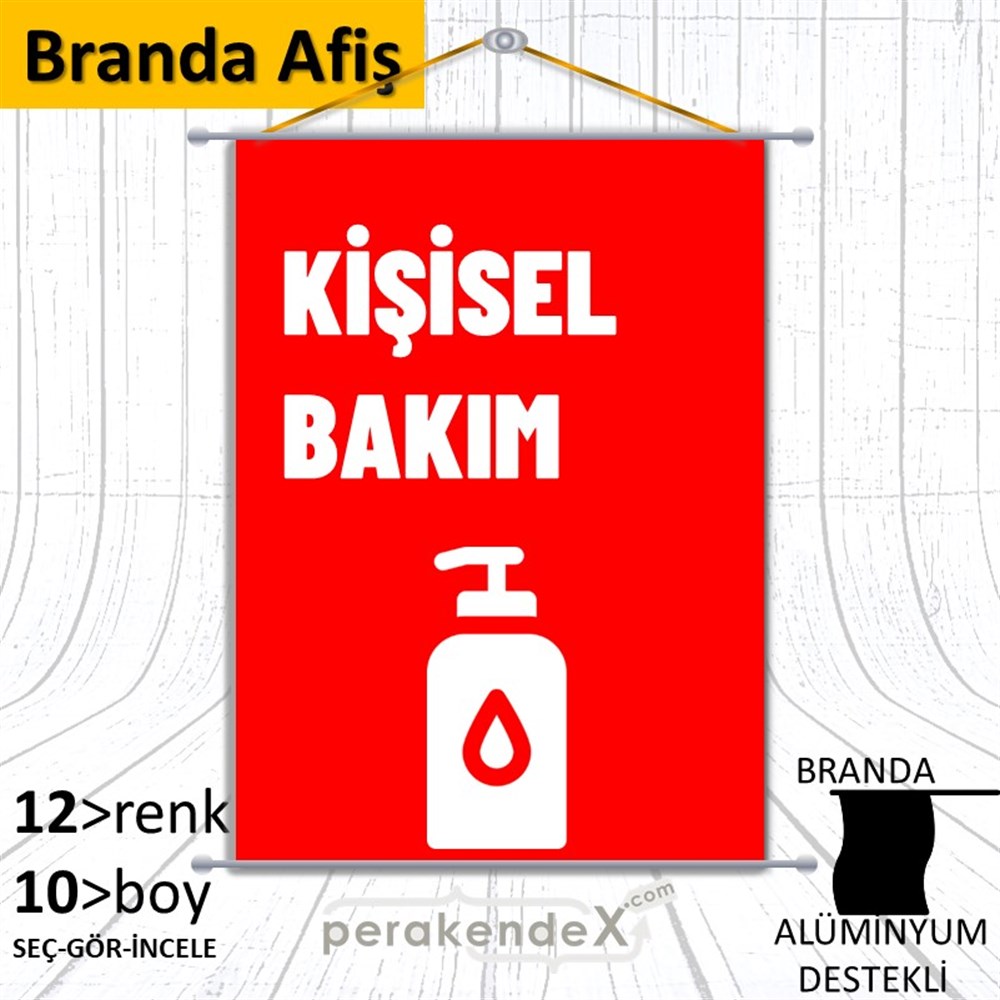 Kişisel Bakım Ürün Yazısı BRANDA POSTER,  AFİŞ -dikdörtgen,tek yön baskıbranda poster,  afiş