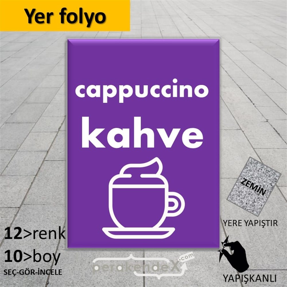Latte Kahve  YER - ZEMİN FOLYO,  VİNİL -dikdörtgen,tek yön baskıyer - zemin folyo,  vinil
