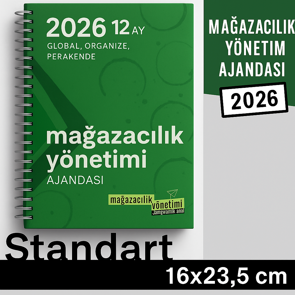 MAĞAZA YÖNETİM AJANDASI 2026 --xxx -Standart Boy - 12 AYLIK//MAĞAZA YÖNETİM AJANDASI