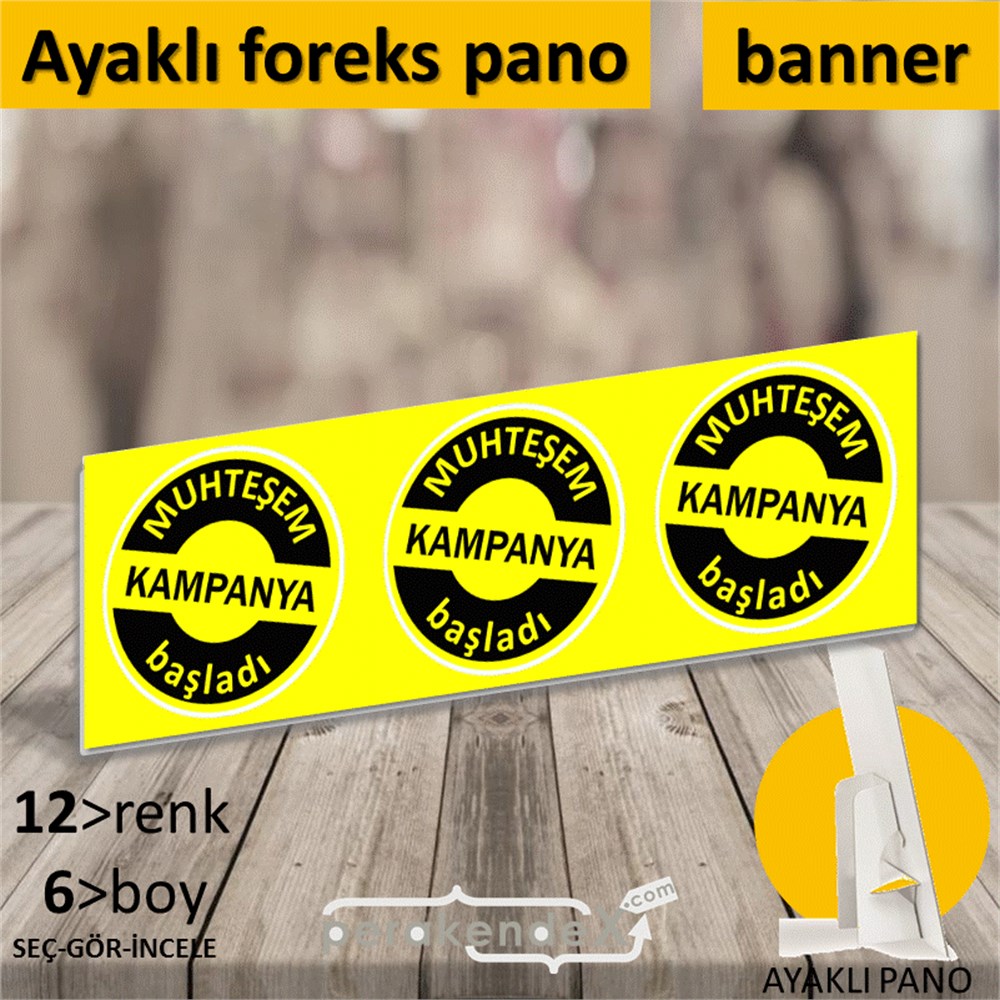muhteşem kampanya başladı AYAKLI REKLAM BANNER -dikdörtgen,tek yön baskı
