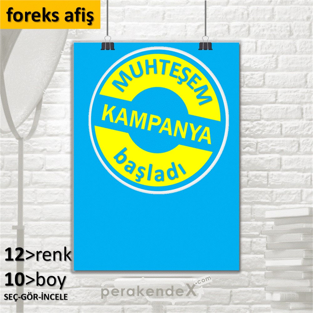 muhteşem kampanya başladı SERT PLASTİK POSTER -dikdörtgen,tek yön baskı