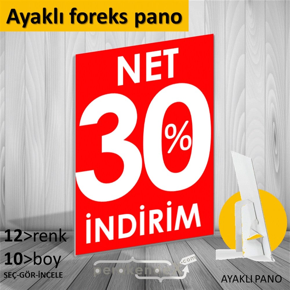 Net İndirim %30 KARTON AYAKLI POSTER,  PANO -dikdörtgen,tek yön baskı