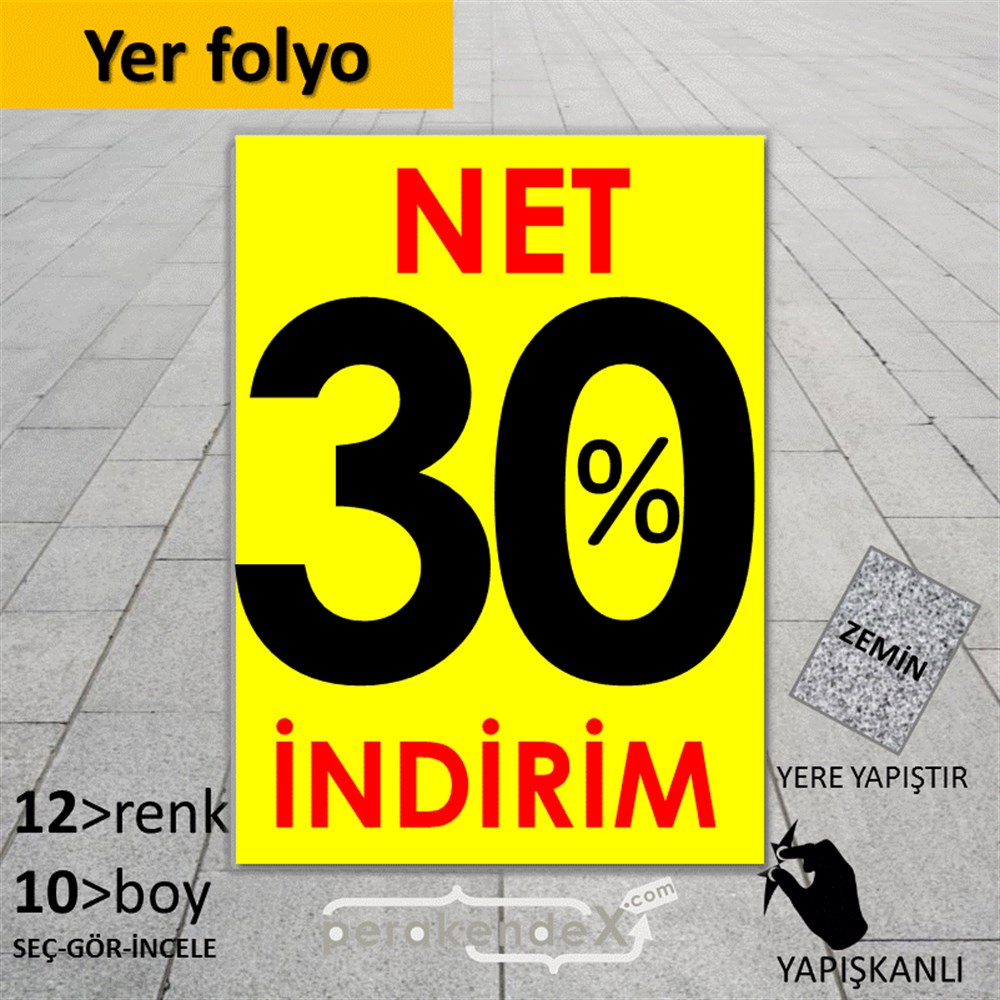 Net İndirim %30 YER - ZEMİN FOLYO,  VİNİL -dikdörtgen,tek yön baskı