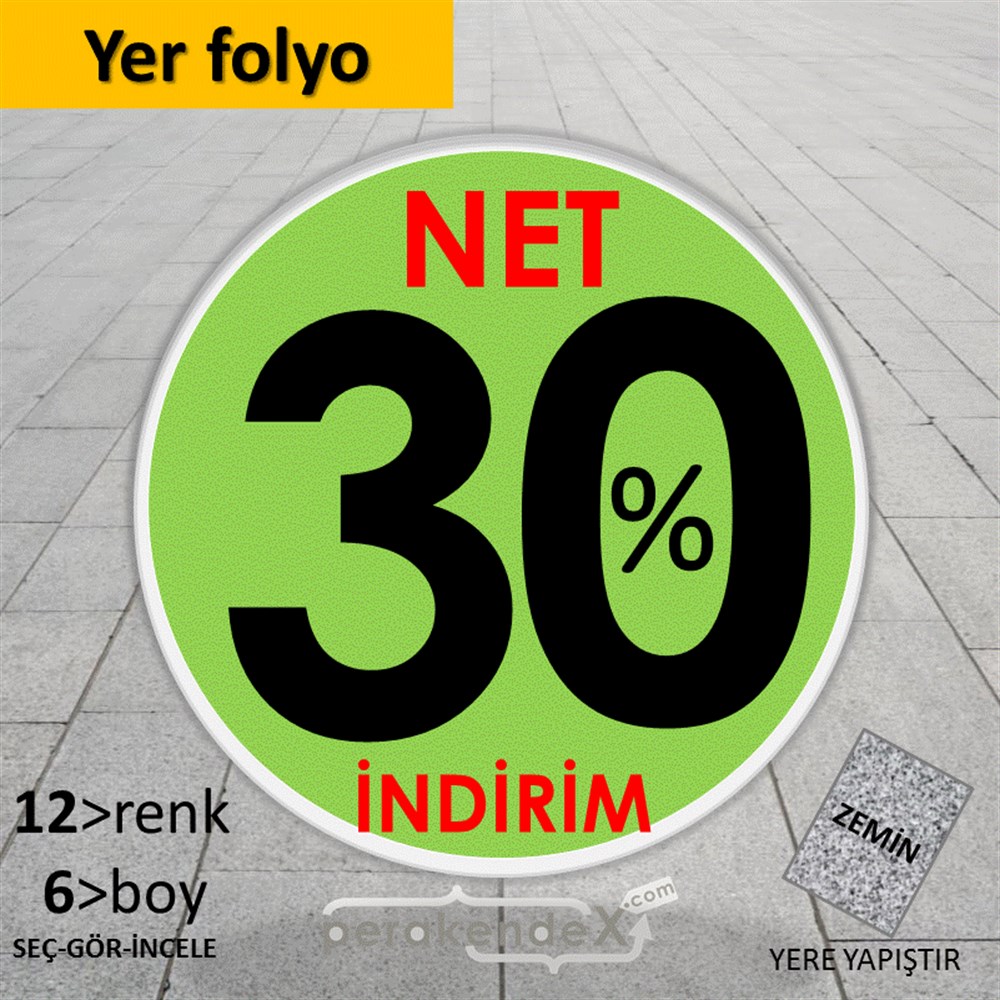 Net İndirim %30 YER - ZEMİN FOLYO,  VİNİL -oval,tek yön baskı