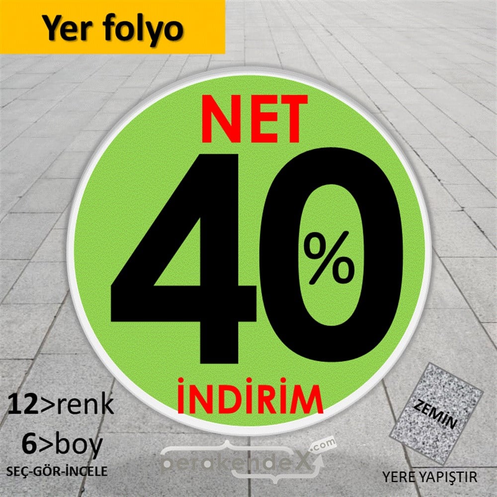 Net İndirim %40 YER - ZEMİN FOLYO,  VİNİL -oval,tek yön baskı