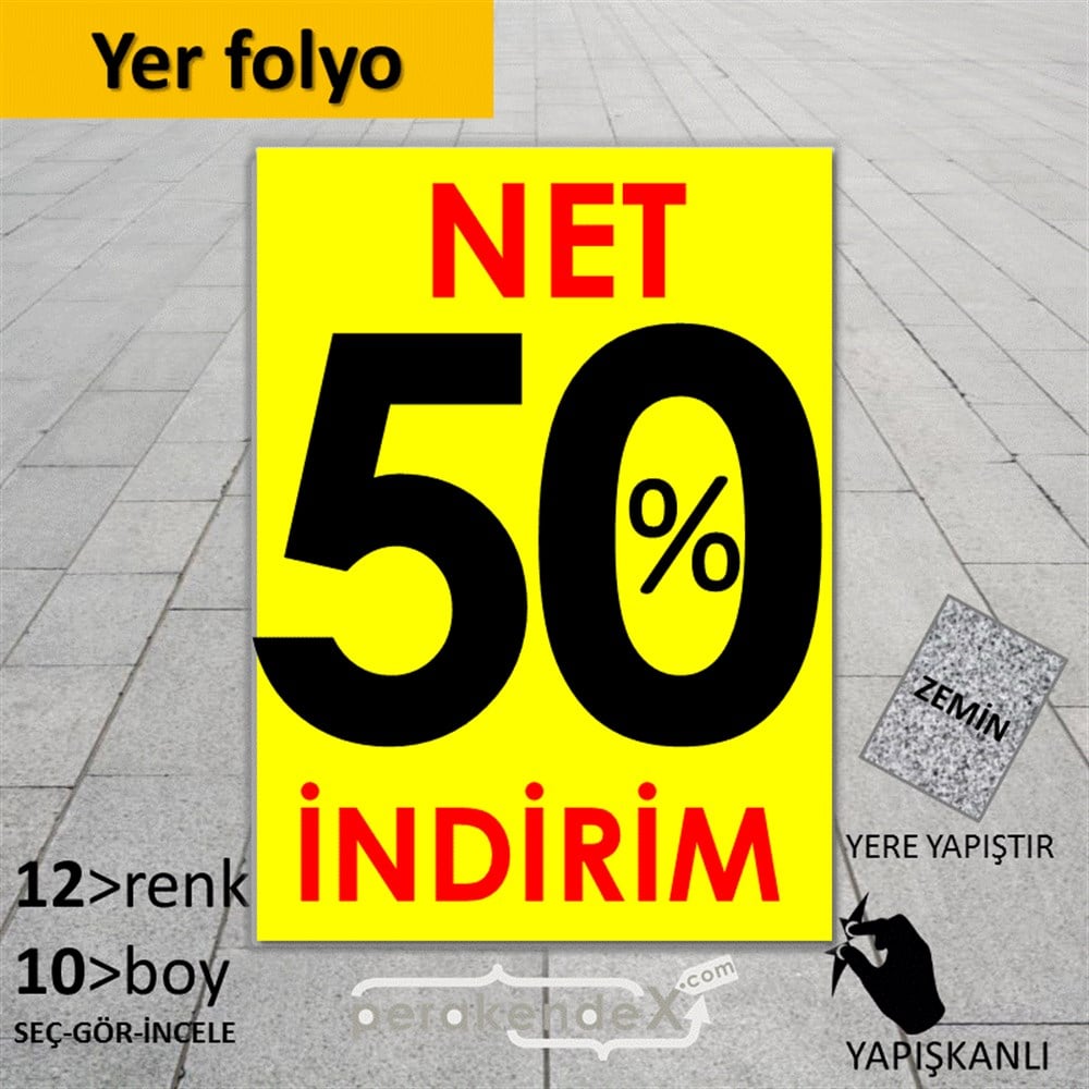 Net İndirim %50 YER - ZEMİN FOLYO,  VİNİL -dikdörtgen,tek yön baskı