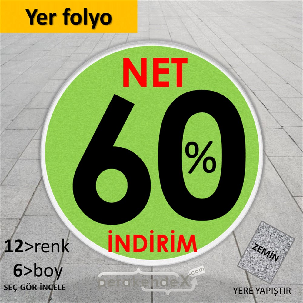 Net İndirim %60 YER - ZEMİN FOLYO,  VİNİL -oval,tek yön baskı