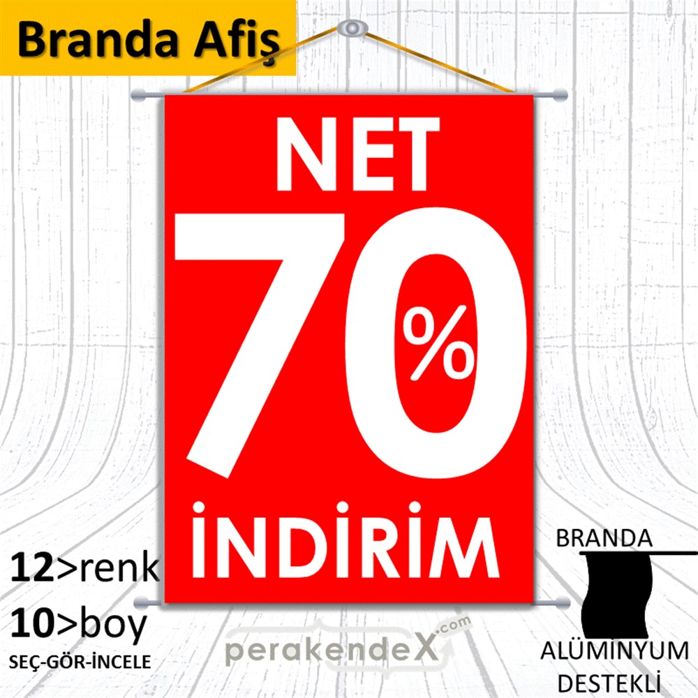 Net İndirim %70 BRANDA POSTER,  AFİŞ -dikdörtgen,tek yön baskı
