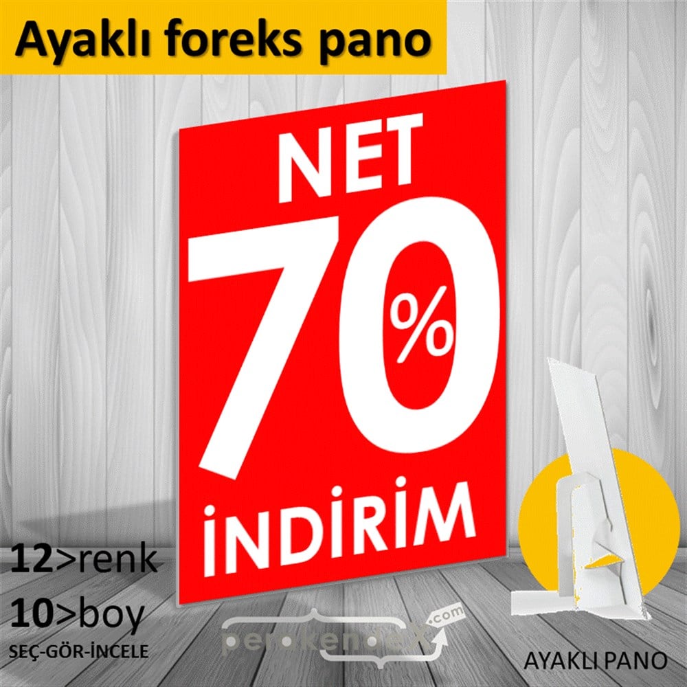 Net İndirim %70 KARTON AYAKLI POSTER,  PANO -dikdörtgen,tek yön baskı