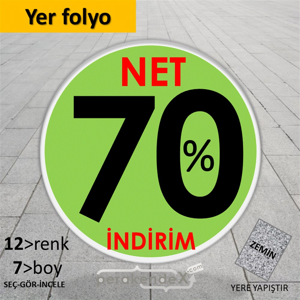 Net İndirim %70 YER - ZEMİN FOLYO,  VİNİL -oval,tek yön baskı